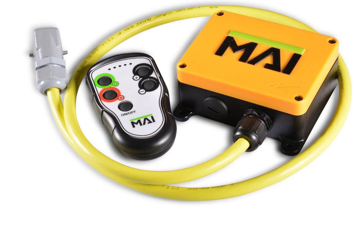 Radio remote control with speed adjustment from Mai International