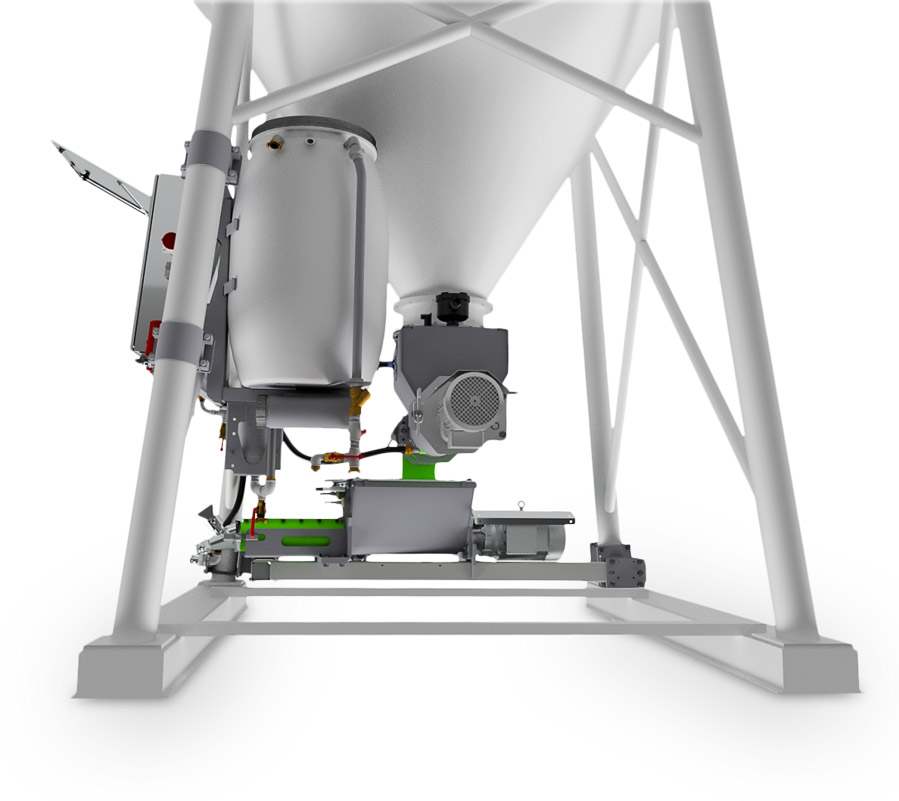 MAI®HICOMP silo mixing pump  view from behind